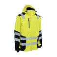 ELKA Visible Xtreme 186003R Warnschutz-Regenjacke Warngelb/Schwarz – Vorderansicht