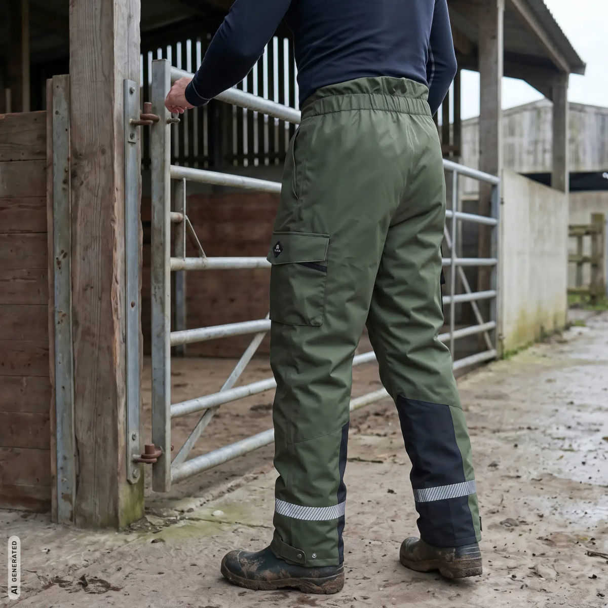 ELKA Working Xtreme Heavy Duty Regenhose 182402 Olive/Schwarz