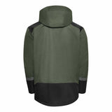 ELKA Heavy Duty Regenjacke Olive Schwarz Rückansicht