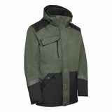 ELKA Working Xtreme Heavy Duty Regenjacke Olive Schwarz Vorderansicht