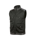 DASSY® Faro Zweifarbige Sommerweste schwarz/zementgrau