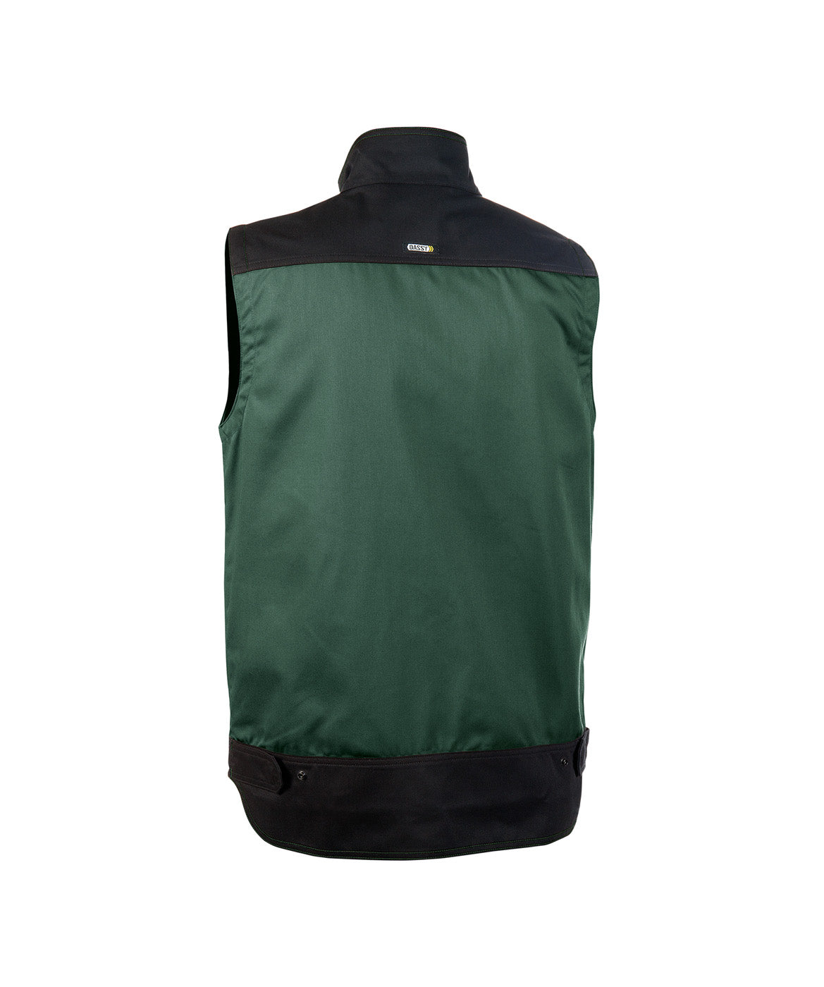 DASSY® Faro Zweifarbige Sommerweste flaschengrün/schwarz
