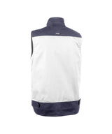 DASSY® Faro Zweifarbige Sommerweste weiß/zementgrau