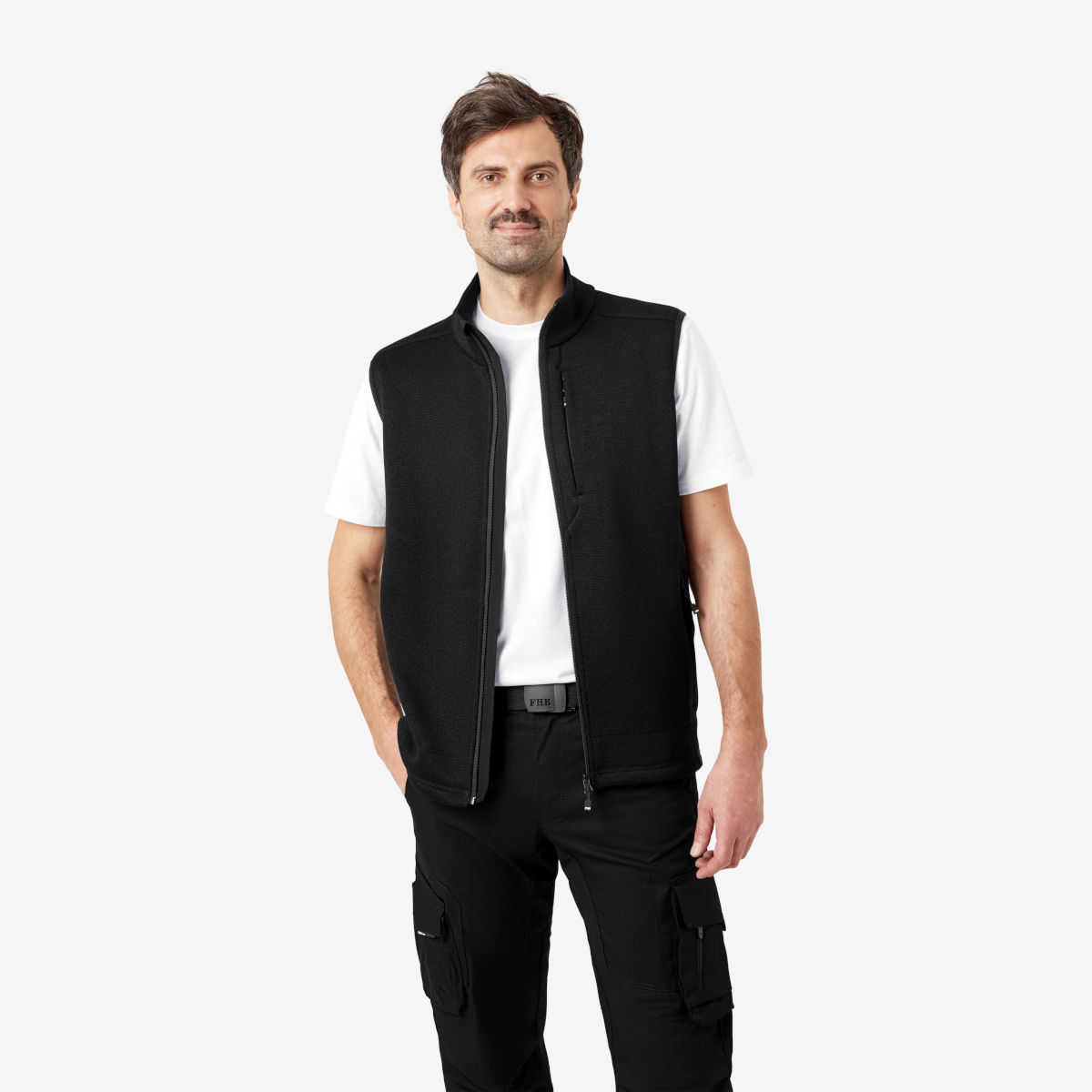 FHB Adde Strickfleece Arbeitsweste Herren 79594