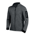 FHB Christoph Strickfleecejacke anthrazit-schwarz