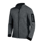 FHB Christoph Strickfleecejacke anthrazit-schwarz