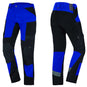 FHB Leo Arbeitshose elastisch royalblau schwarz