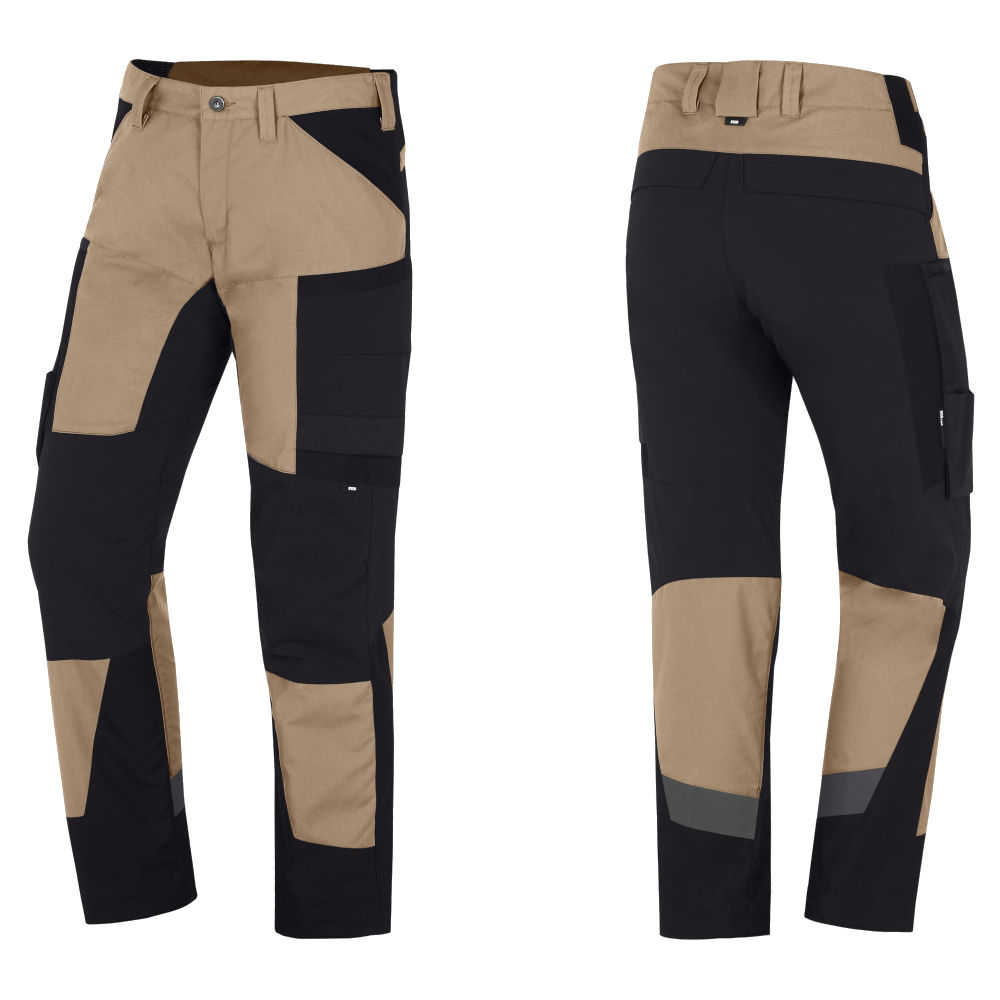 FHB Arbeitshose Mio beige schwarz