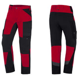 FHB Arbeitshose Mio rot schwarz