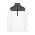 FHB ROB 821120 Zip-Sweatshirt Weiß-Anthrazit – Vorderansicht