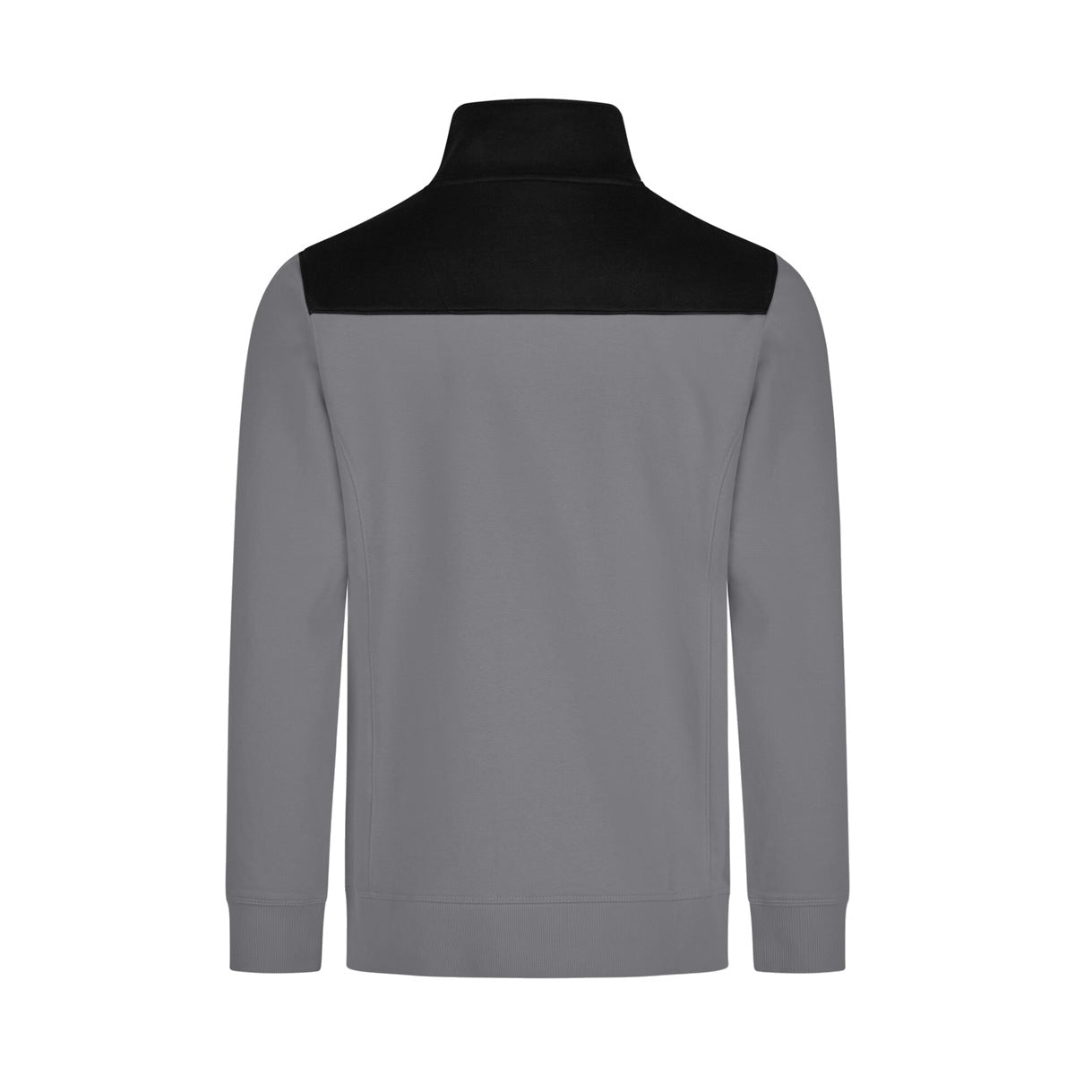 FHB ROB 821120 Zip-Sweatshirt Grau-Schwarz – Rückansicht