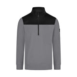FHB ROB 821120 Zip-Sweatshirt Grau-Schwarz – Vorderansicht