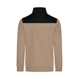 FHB ROB 821120 Zip-Sweatshirt Beige-Schwarz – Rückansicht