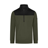 FHB ROB 821120 Zip-Sweatshirt Oliv-Schwarz – Vorderansicht