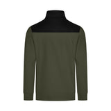 FHB ROB 821120 Zip-Sweatshirt Oliv-Schwarz – Rückansicht