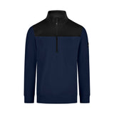 FHB ROB 821120 Zip-Sweatshirt Marine-Schwarz – Vorderansicht
