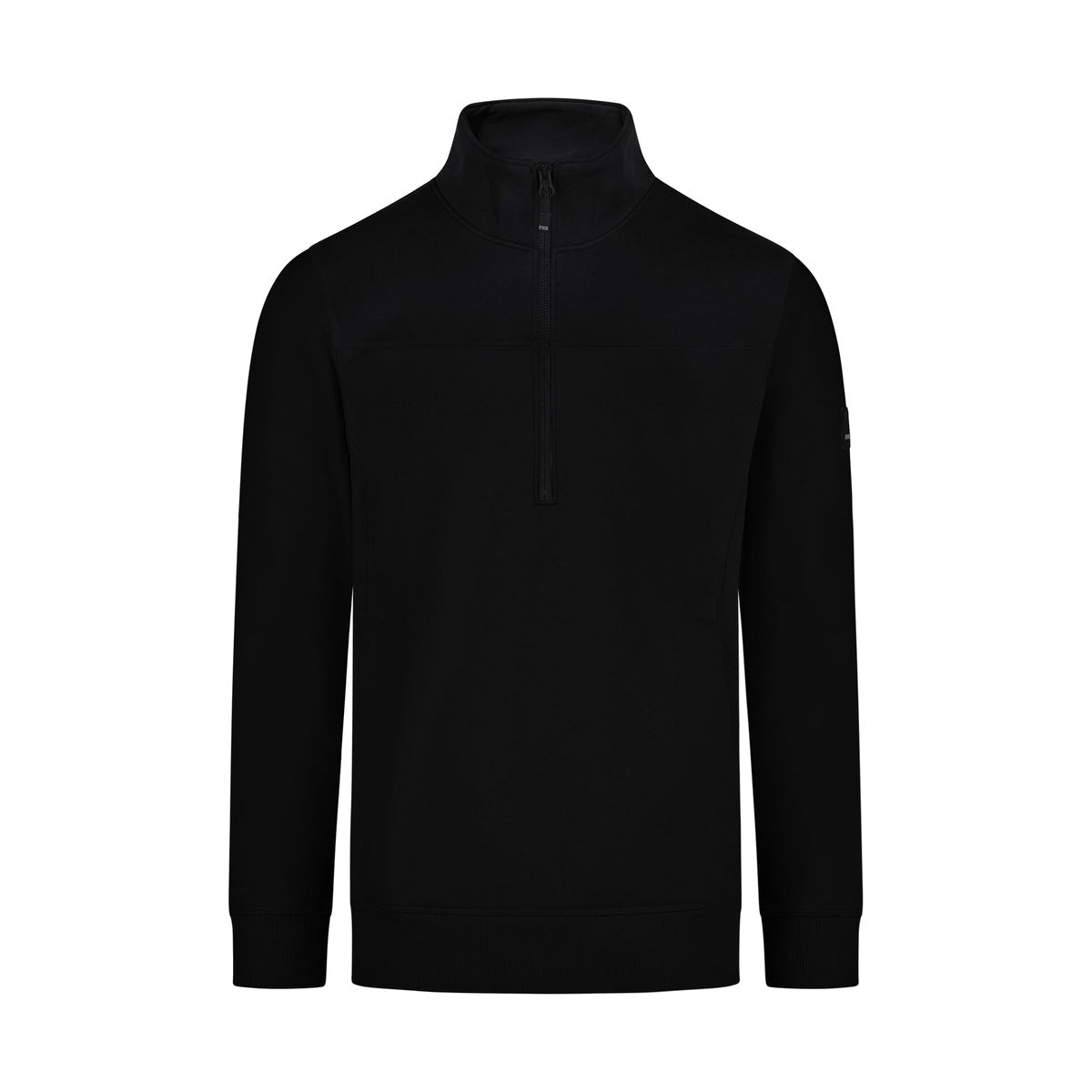 FHB ROB 821120 Zip-Sweatshirt Schwarz – Vorderansicht