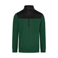 FHB ROB 821120 Zip-Sweatshirt Grün-Schwarz – Vorderansicht