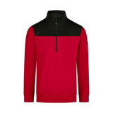 FHB ROB 821120 Zip-Sweatshirt Rot-Schwarz – Vorderansicht