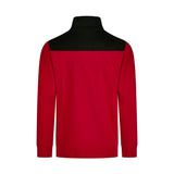FHB ROB 821120 Zip-Sweatshirt Rot-Schwarz – Rückansicht