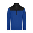 FHB ROB 821120 Zip-Sweatshirt Royalblau-Schwarz – Vorderansicht