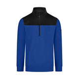 FHB ROB 821120 Zip-Sweatshirt Royalblau-Schwarz – Vorderansicht