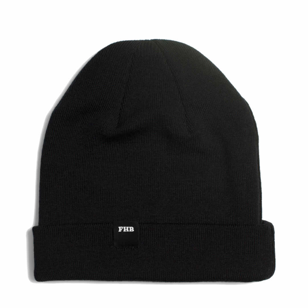 FHB WENDELIN Wollmütze schwarz