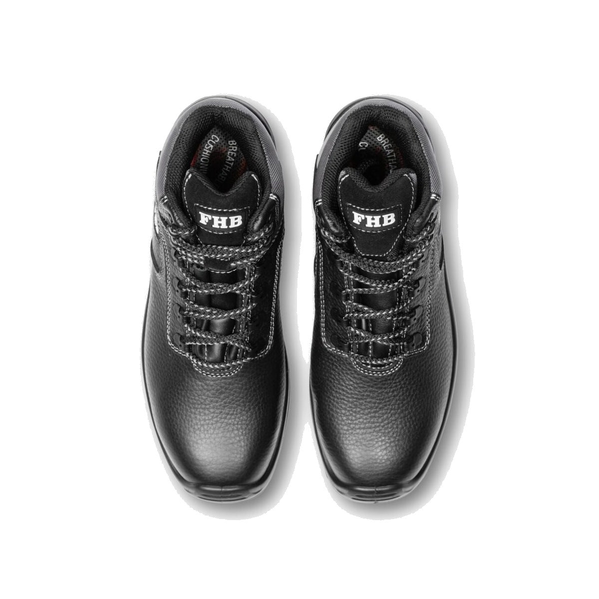 FHB Wilfried 83962 Dachdeckerschuhe schwarz – Draufsicht als Paar