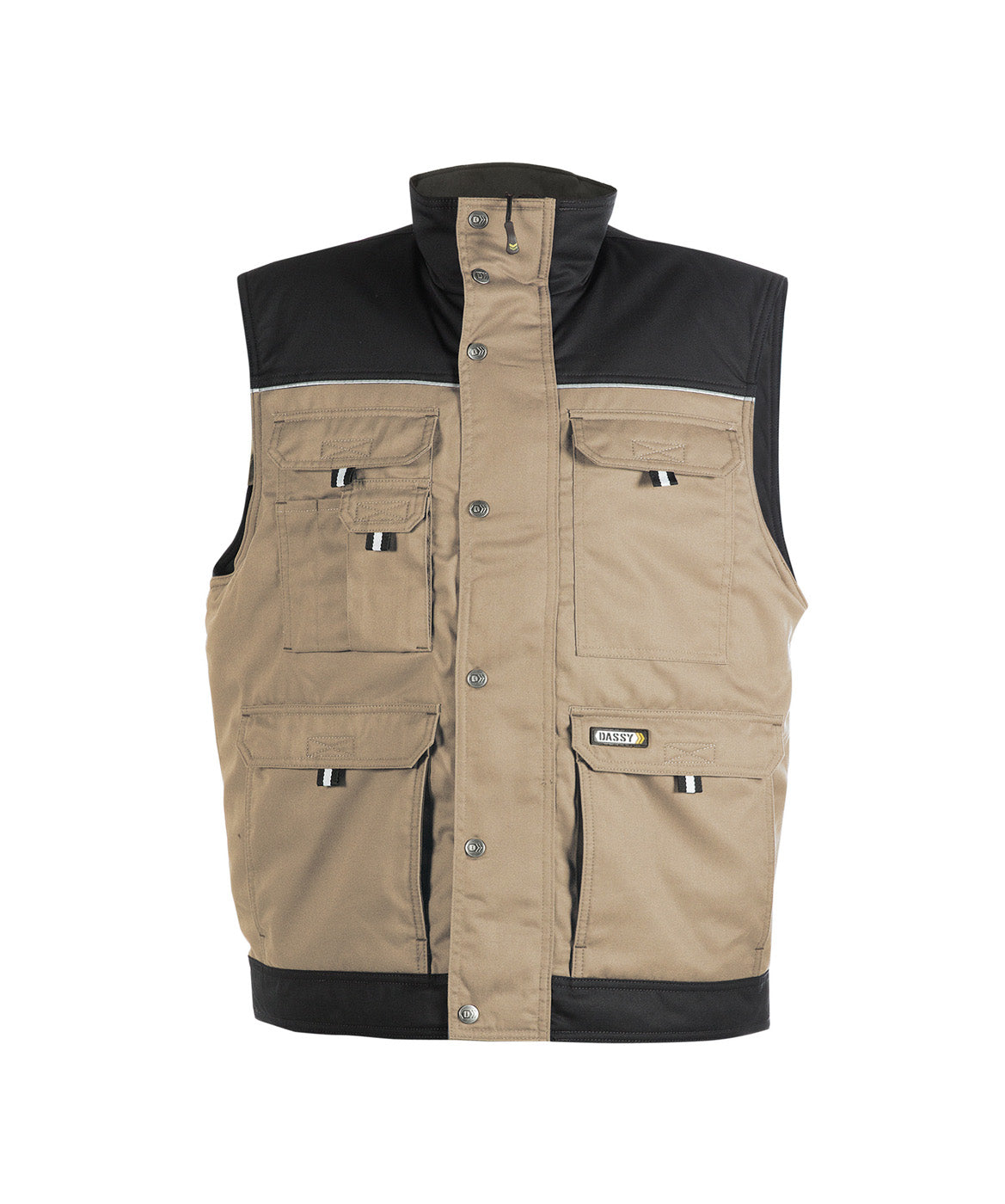DASSY® Hulst Zweifarbige Weste khaki/schwarz