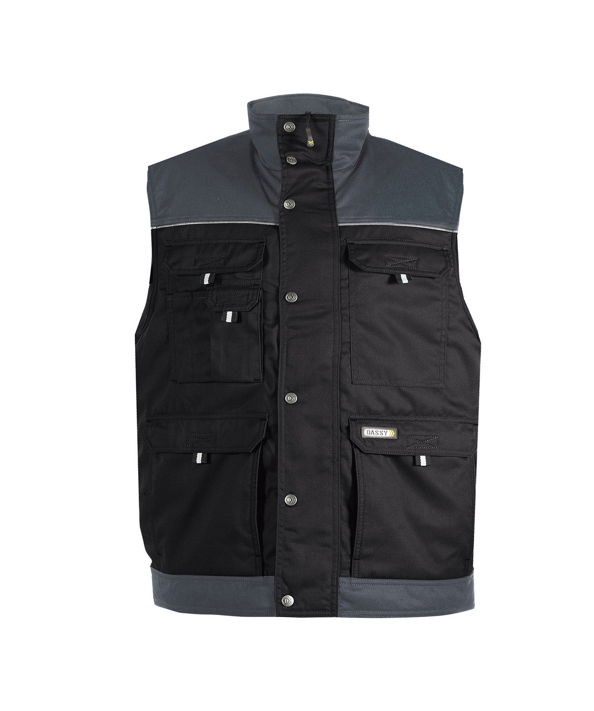 DASSY® Hulst Zweifarbige Weste schwarz/zementgrau