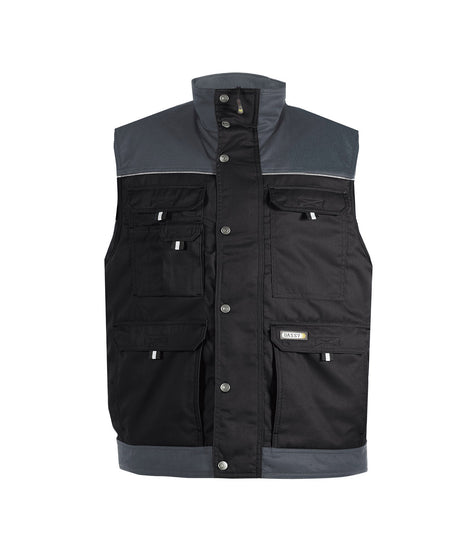 DASSY® Hulst Zweifarbige Weste schwarz/zementgrau