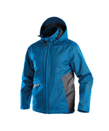 DASSY® Hyper Wasser- und winddichte Arbeitsjacke azurblau/anthrazitgrau