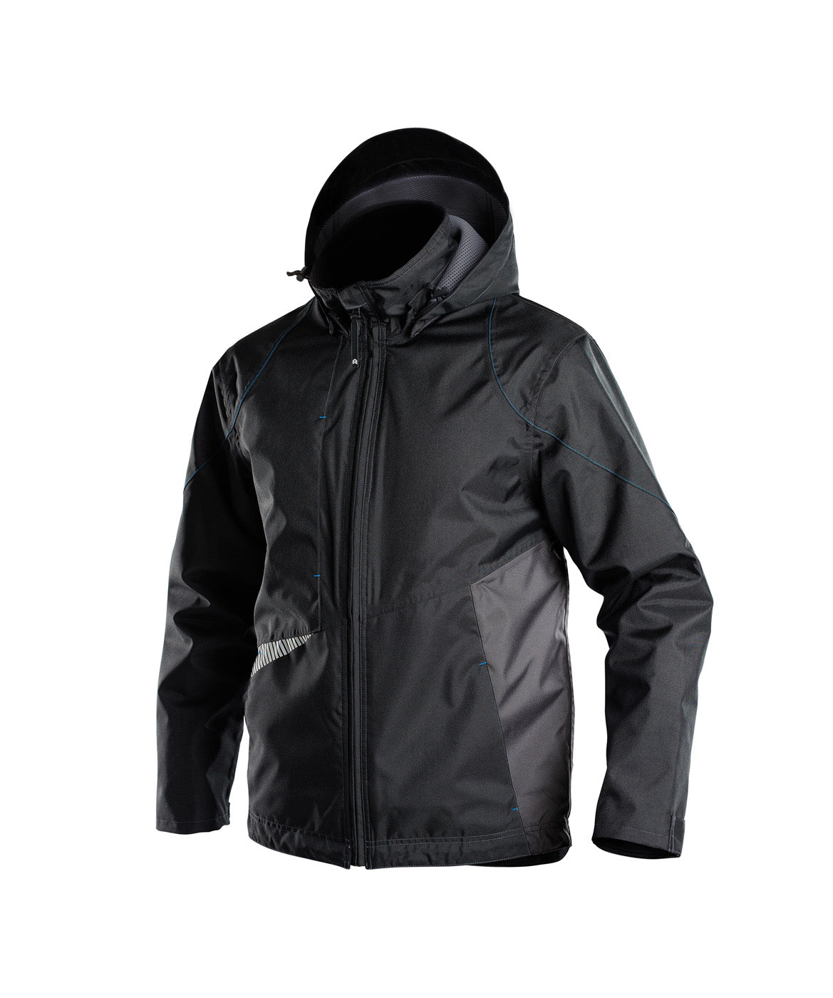 DASSY® Hyper Wasser- und winddichte Arbeitsjacke schwarz/anthrazitgrau