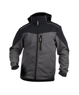 DASSY® Jakarta Zweifarbige Softshell-Jacke zementgrau/schwarz