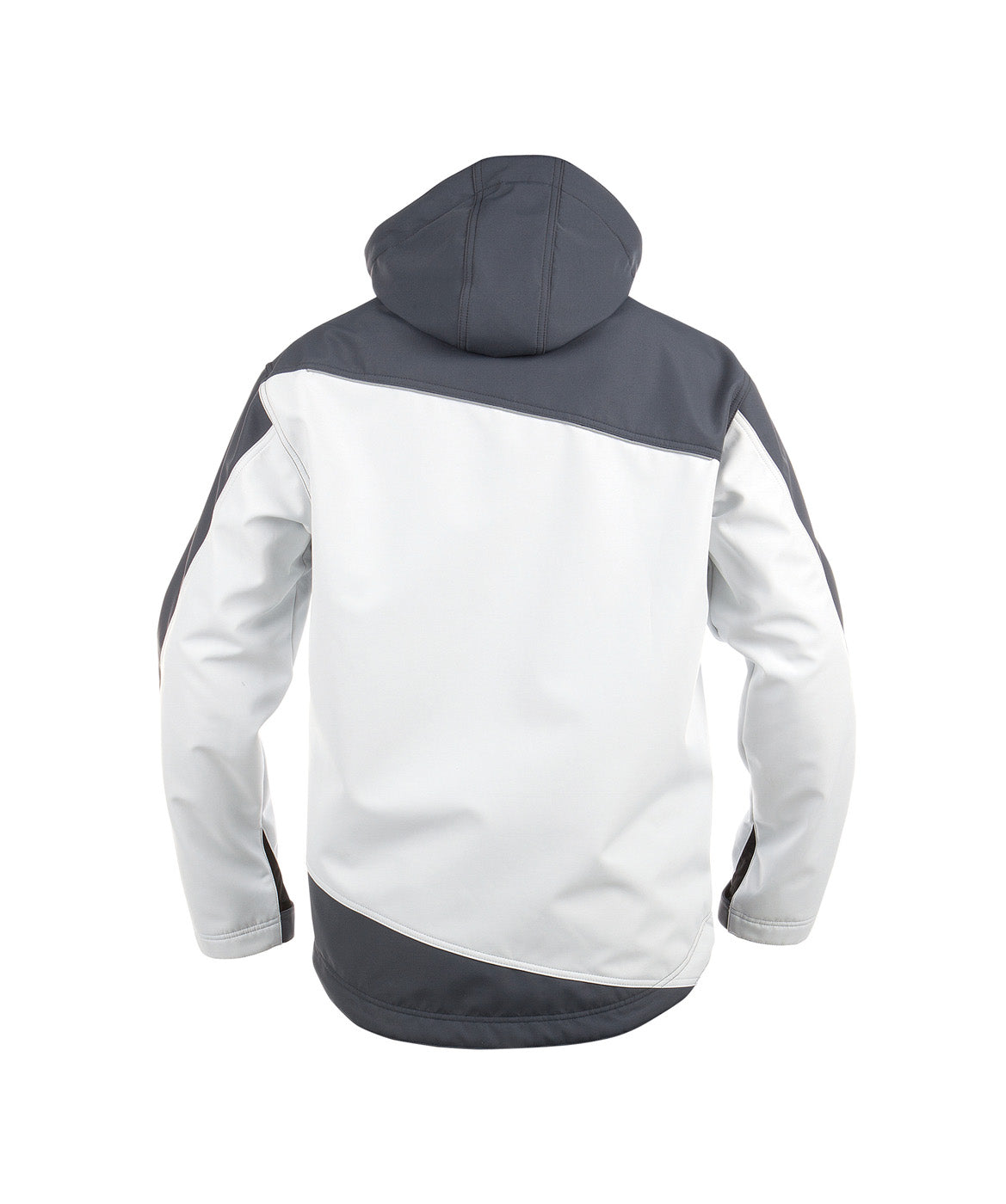 DASSY® Jakarta Zweifarbige Softshell-Jacke weiß/zementgrau
