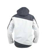 DASSY® Jakarta Zweifarbige Softshell-Jacke weiß/zementgrau