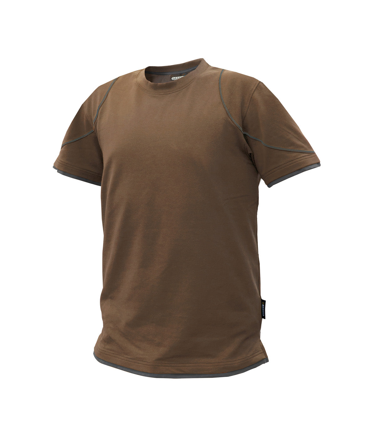 DASSY® Kinetic T-shirt lehmbraun/anthrazitgrau