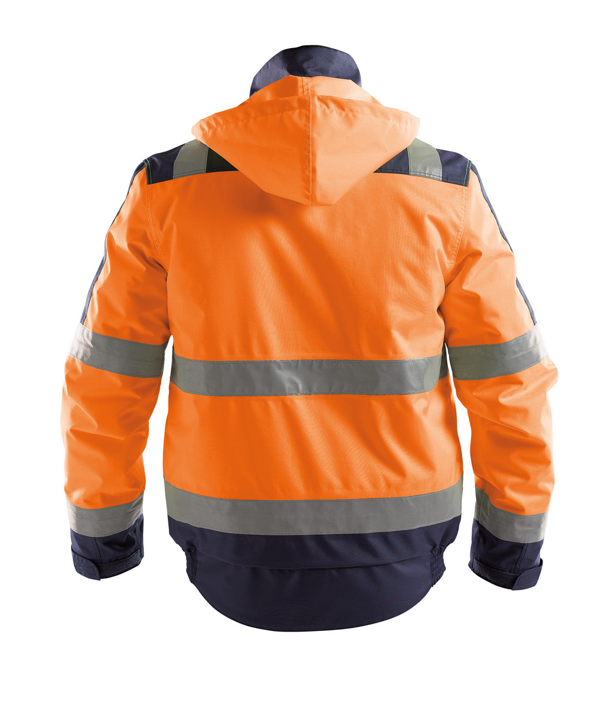 DASSY Lima Warnschutz Winterjacke neonorange/dunkelblau