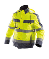DASSY Lima Warnschutz Winterjacke neongelb/zementgrau