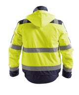 DASSY Lima Warnschutz Winterjacke neongelb/dunkelblau