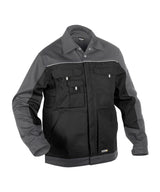 DASSY® Lugano Zweifarbige Arbeitsjacke schwarz/zementgrau