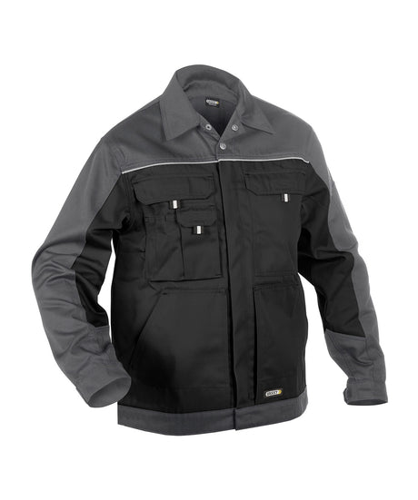 DASSY® Lugano Zweifarbige Arbeitsjacke schwarz/zementgrau
