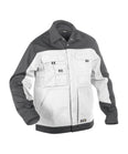 DASSY® Lugano Zweifarbige Arbeitsjacke weiß/zementgrau