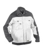 DASSY® Lugano Zweifarbige Arbeitsjacke weiß/zementgrau