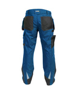 DASSY® Magnetic Multitaschen-Bundhose mit Kniepolstertaschen azurblau/anthrazitgrau