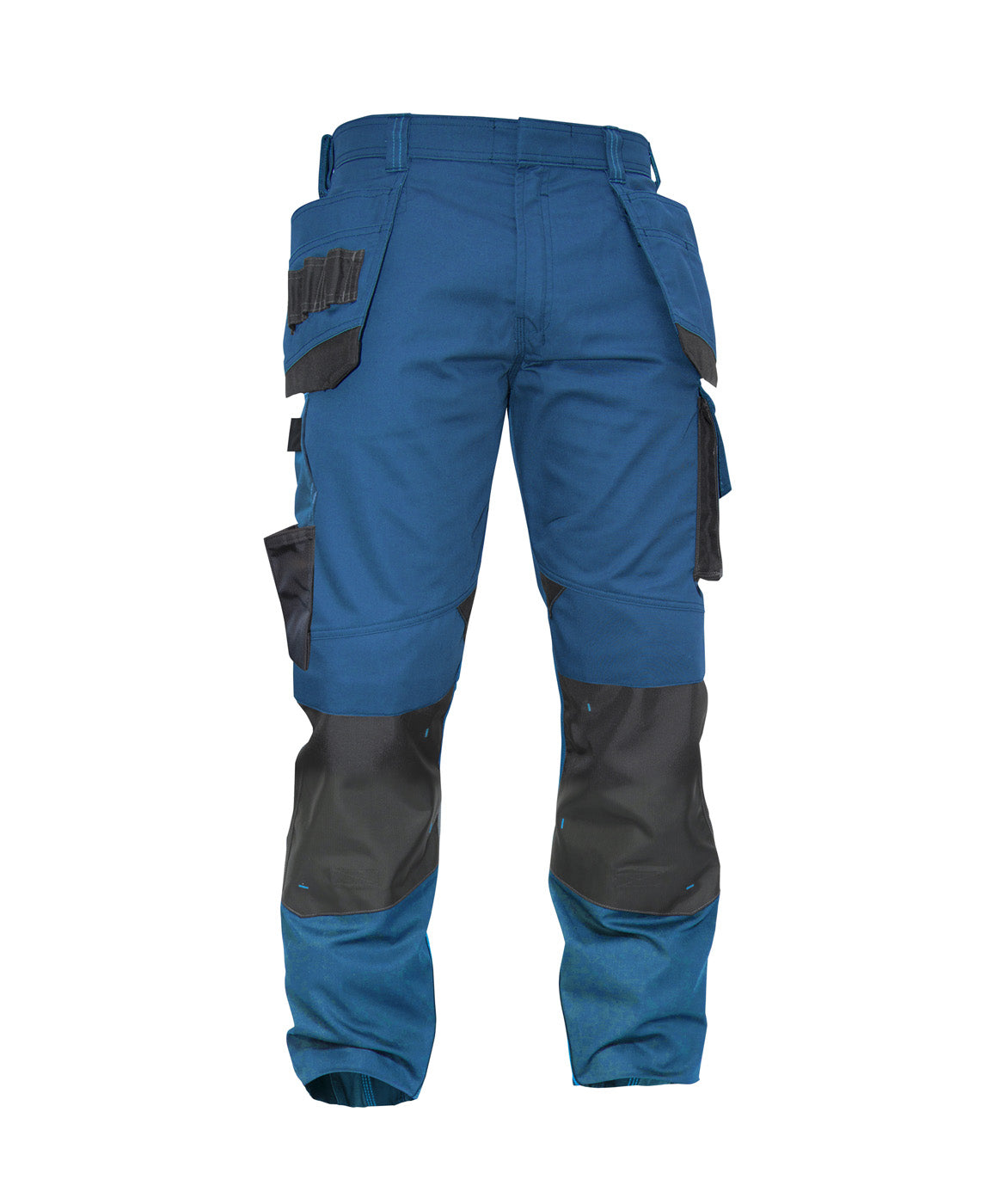 DASSY® Magnetic Multitaschen-Bundhose mit Kniepolstertaschen azurblau/anthrazitgrau