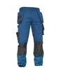 DASSY® Magnetic Multitaschen-Bundhose mit Kniepolstertaschen azurblau/anthrazitgrau