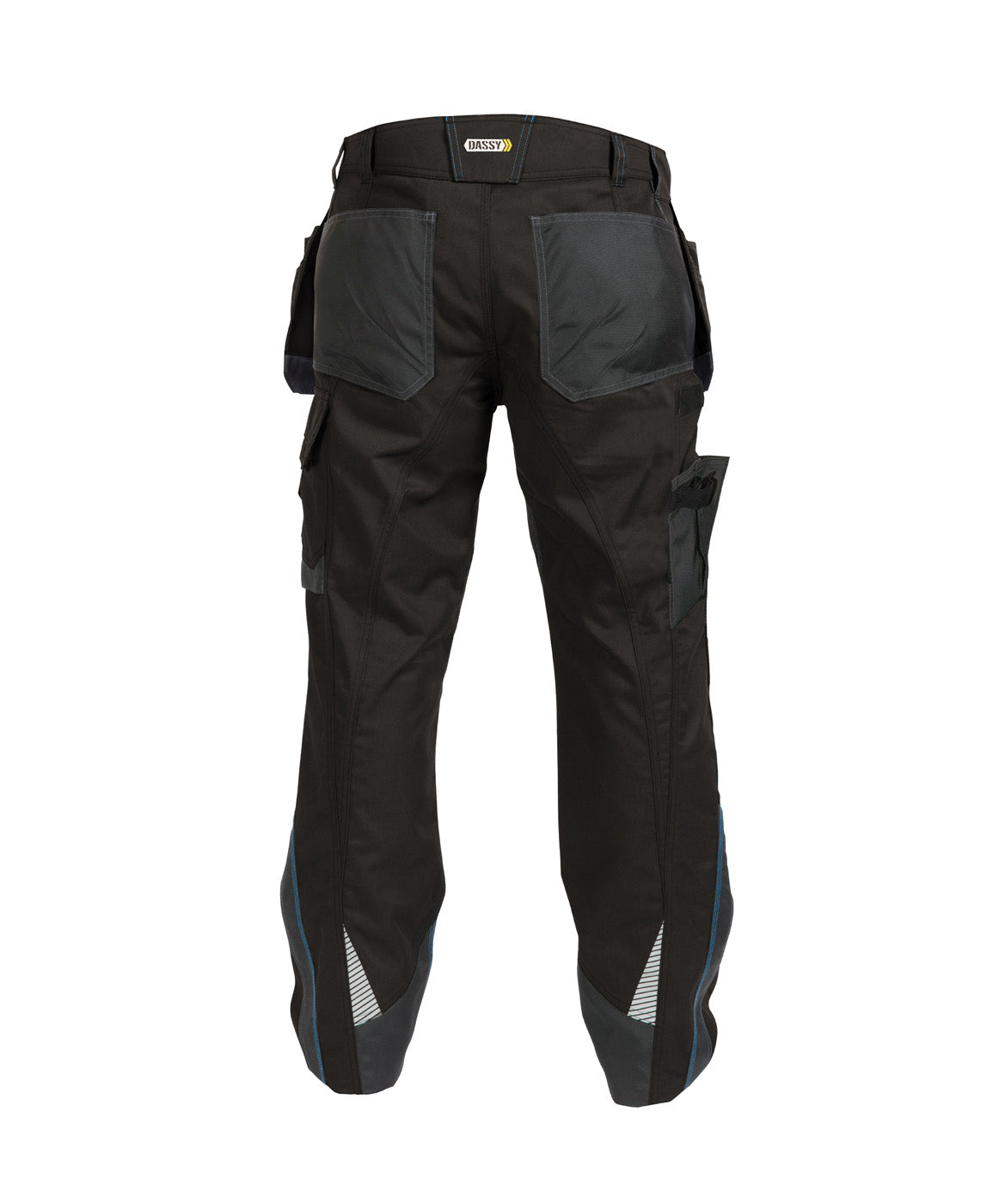 DASSY® Magnetic Multitaschen-Bundhose mit Kniepolstertaschen schwarz/anthrazitgrau