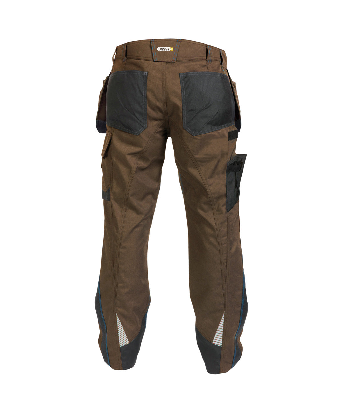 DASSY® Magnetic Multitaschen-Bundhose mit Kniepolstertaschen lehmbraun/anthrazitgrau