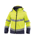 DASSY® Malaga Warnschutz softshell-Jacke neongelb/dunkelblau